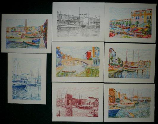 Serge Mendjisky Lithographs, 8 pcs.: Serge Mendjisky (French, b. 1929)Eight lithographs on Rives paper. Each One (1) is signed & numbered.Edition size: 448Date: 1969Dimensions: 12.6 x 16.4"Condition: Excellent, unframed.