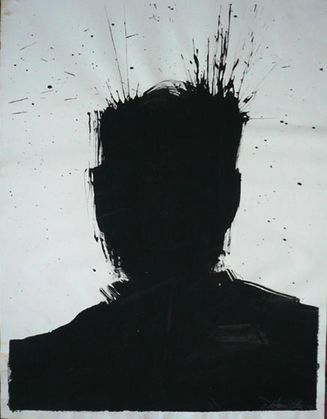 Richard Hambleton Shadow Painting "Hair Spray": Richard Hambleton (American, b.1954)Shadow painting "Hair Spray" Painting.Medium: Acrylic on paper.Dimension: 24"x18"Signed and Dated: Lower Right - '02'Condition: Framed and ExcellentProvenance: Acqu