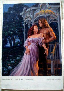 Garin Baker, Pulp Illustration Painting: Garin Baker (New York, b. 1961) Pulp Illustration PaintingTitle: "Wager for Love" from the Love Swept SeriesPublisher: Bantan BooksMedium: Oil on Illustration BoardDimension: 30" x 20"Signed And Title