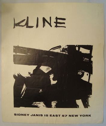 Original Franz Kline Sidney Janis 1958 Exhibition: Original Franz Kline,(American b.1910-d.1962) Sidney Janis Gallery, 1958 Litho/Exhibition invitationMedium: Lithographic invitation on paperDimensions: Image: 18" x 24", Framed: 27" x 39".Condition: V