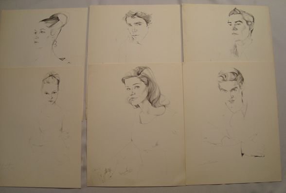 Don Bachardy "Ballet Portraits" Portfolio: Don Bachardy (American b. 1934) signed "Ballet Portraits", 1966 Portfolio.This portfolio contains 30 previously unreproduced lithograph portraits of members, past and present of the New York City Ball