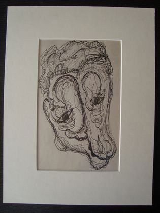 Alella Cornell (American, NY 1914-46) Ink Drawing: Alella Cornell (American, NY 1914-46) Ink Drawing. Born in NYC on Jan. 11, 1914. Cornell was a pupil of Kuniyoshi, Zorach, and Alexander Brook. While based in NYC, she spent long periods in San Franci