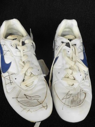 Phil Simms Autographed Game Cleats: Phil Simms Autographed Game Cleats. Nike size 12.5. Provenance: Private collection