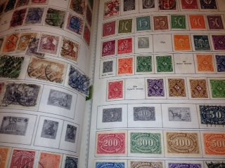 Estate Stamps International Albums, (7) Volumes: "Scotts International Postage Stamp Album" (3) volumes and "The Master Global Stamp Album (4) volumes. Containing postmarked and mint stamps. Condition: Good Provenance: Hudson Valley New York Estate