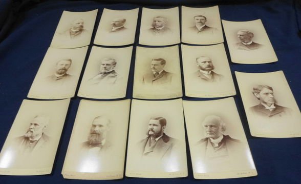 Cabinet Cards, Princeton Professors, 19th Century: Description: Collection of (14) 19th century cabinet cards of Princeton University College Professors identified on back, i.e., Professor Young, Rockwood, President Patton, and Dean Murray. Photograph