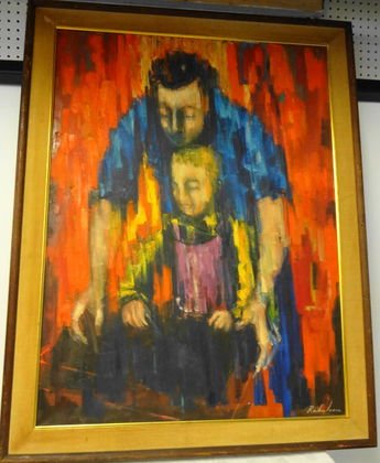 Abstract Painting Savo Radulovic Father Son Jan 18 2014