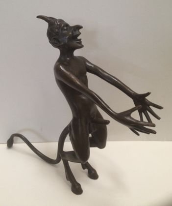 Bronze Erotic Satyr, Signed Milo: Dimensions: 7" x 8" Excellent Patina. Signed "Milo" on leg. Condition: Very good. Provenance: Connecticut estate