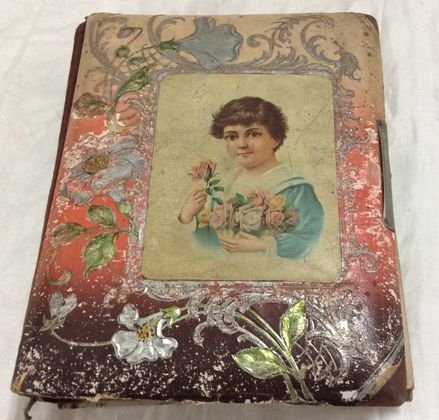 19th C. Albumen Photo Album, Columbia/Greene County, NY: Contains 39 CDVs and Mounted Albumen photographs of the Hallenbeck/Rice family of Greene/Columbia Counties, NY. Most are identified in pencil. Dimensions: 10.75" x 9.5" Condition: Estate found conditi