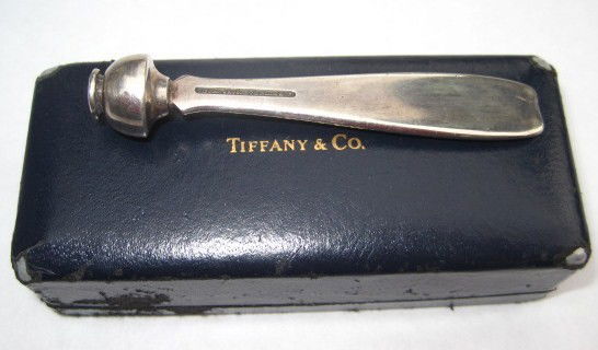 Tiffany & Co. Sterling Silver rotary phone dialer: marked Tiffany & Co. Original Tiffany & Co. leather case