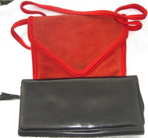 2 Vintage bags: Charles Jourdan red bag Made in England for Lord & Taylor