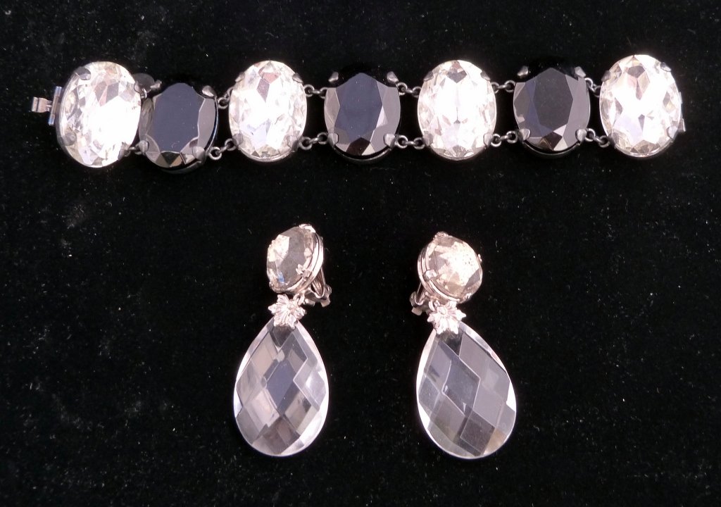 Vintage Yves Saint Laurent Bracelet and Ear Rings