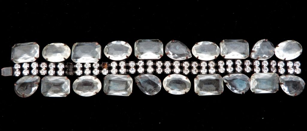 Kenneth Jay Lane Rhinestone Bracelet signed: vintage kenneth jay lane rhinestone bracelet,signed