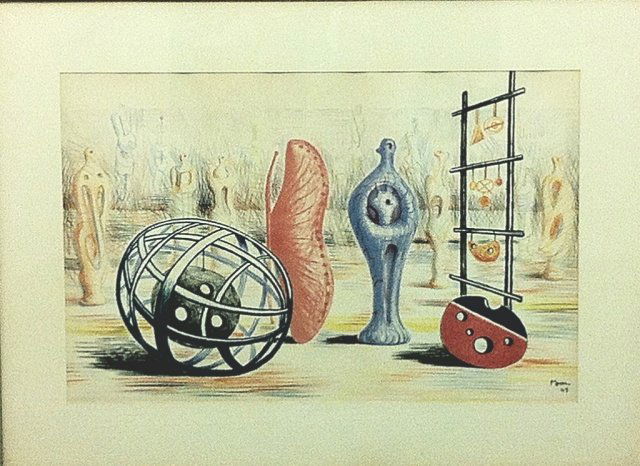Henry Moore - "Sculptural Objects" Lithograph: Henry Moore (1898-1986) Sculptural Objects 1949 Lithograph 19 in. x 29.5 in.