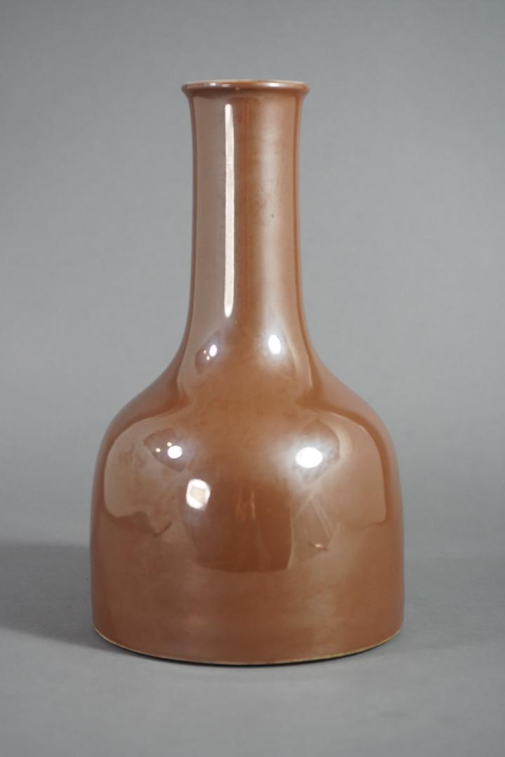 CHINESE VASE W/ CAFE 'O LAIT GLAZE AND KANGXI MK (1 of 10)