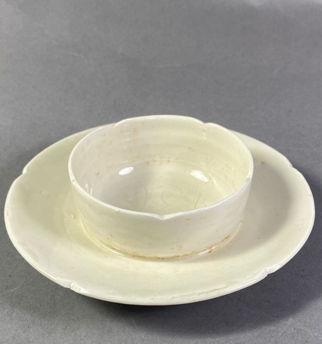 DINGWARE CUPSTAND WITH INCISED FLORAL DECORATION (1 of 20)