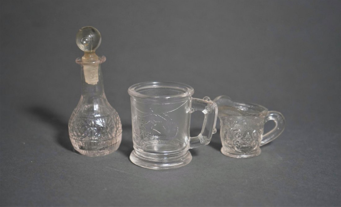MINI GLASS PITCHER AND DECANTER AND A GLASS (1 of 6)