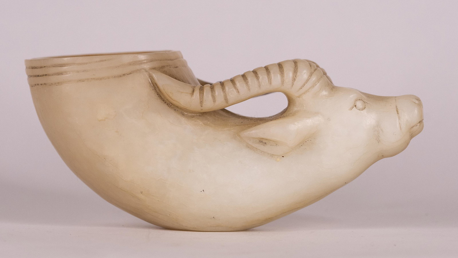 Chinese 'Water Buffalo' Jade Libation Cup (1 of 10)