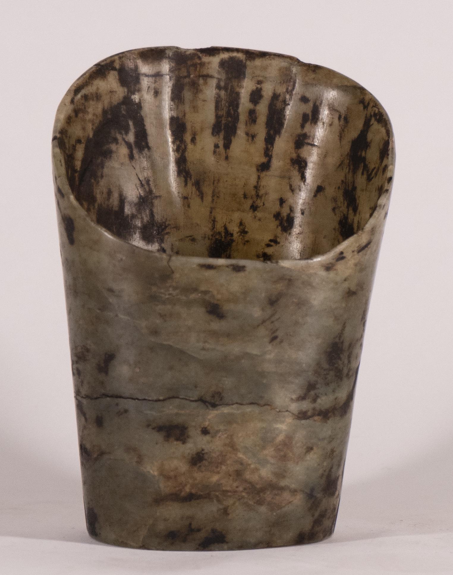 Archaic Carved Jade Hongshan Hair Ornament (1 of 8)