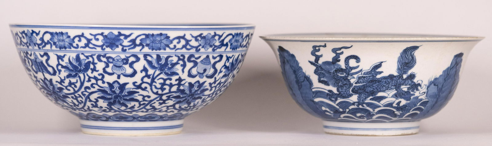 Two Chinese Blue and White Porcelain Bowls (1 of 19)