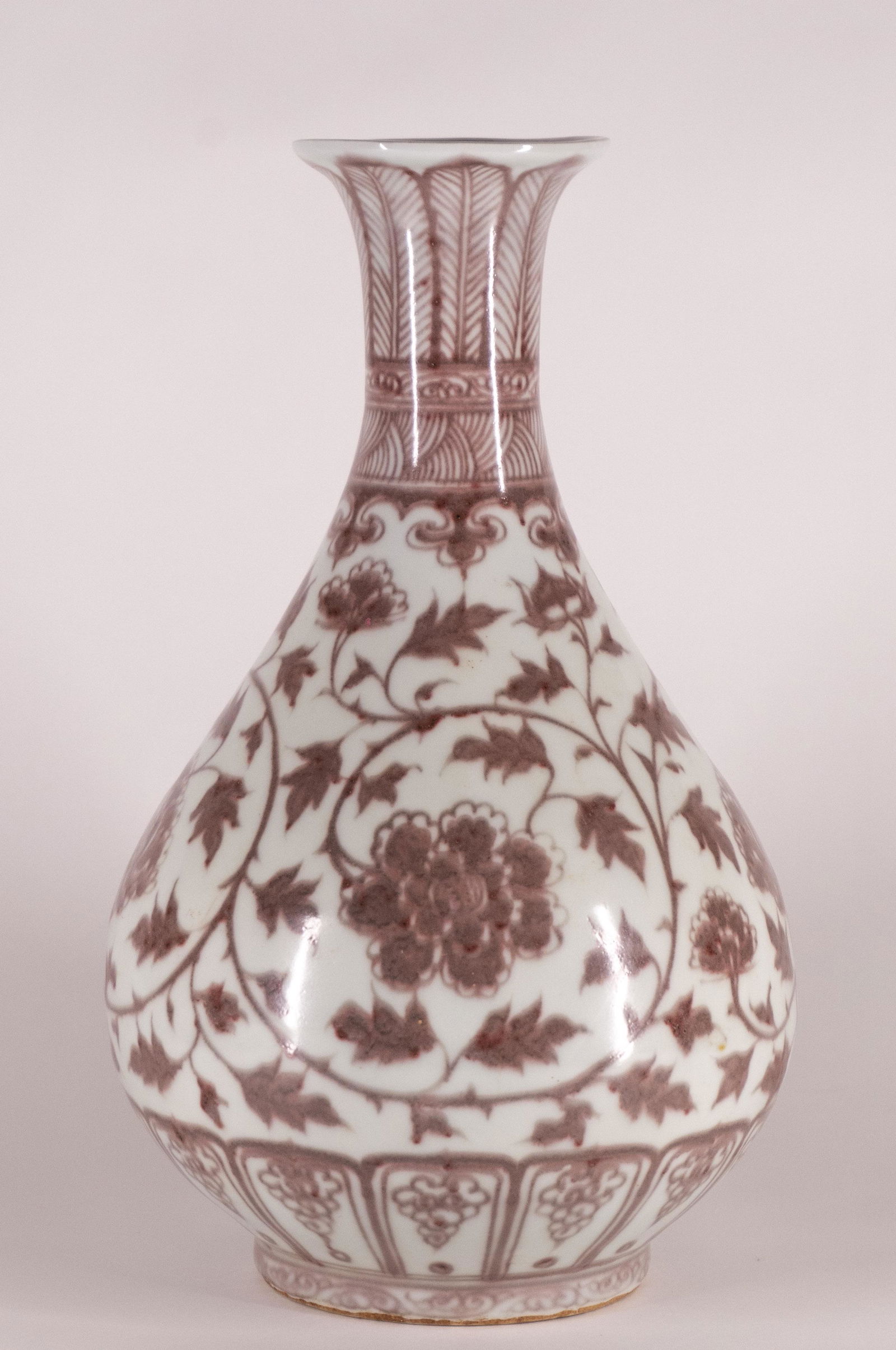 Copper Red Porcelain Yuhuchunping Vase (1 of 17)