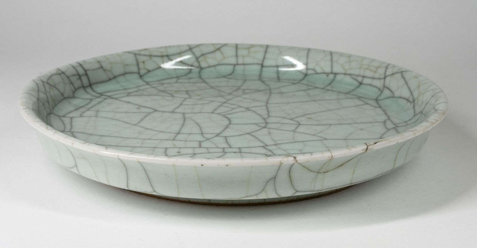 Large Ge-Ware Celadon Shallow Dish (1 of 11)