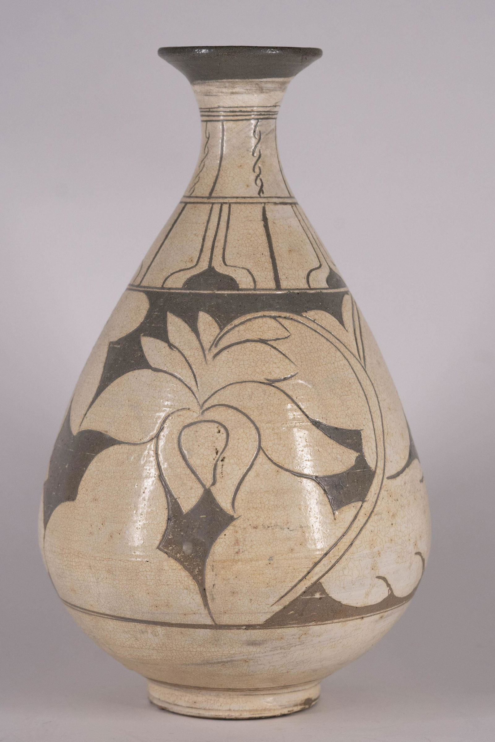 Buncheong Pear Shaped Stoneware Bottle (1 of 18)
