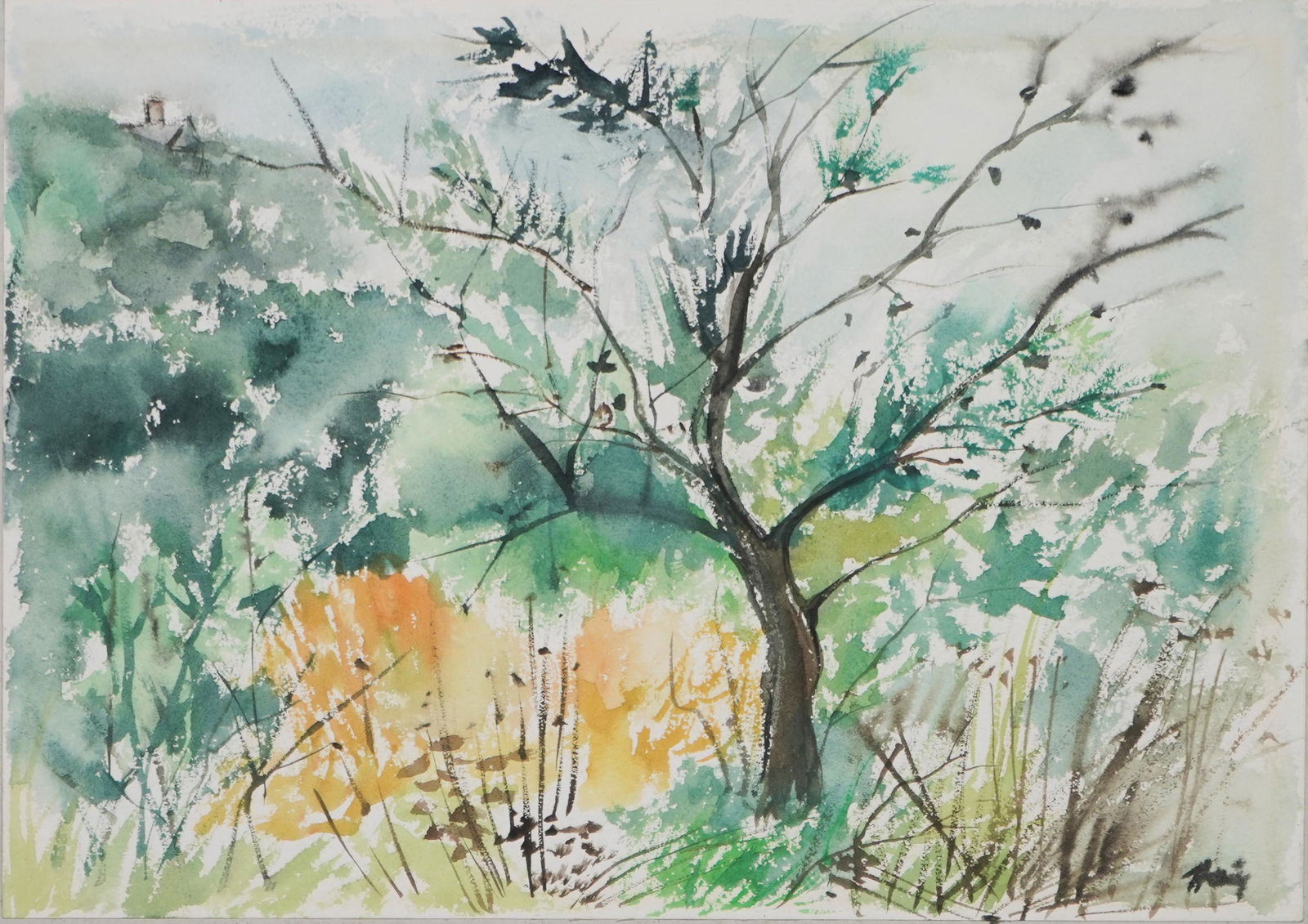 (After John Marin) Landscape with Tree (1 of 20)