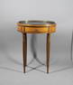 Federal Inlaid Mahogany Marble Top Side Table