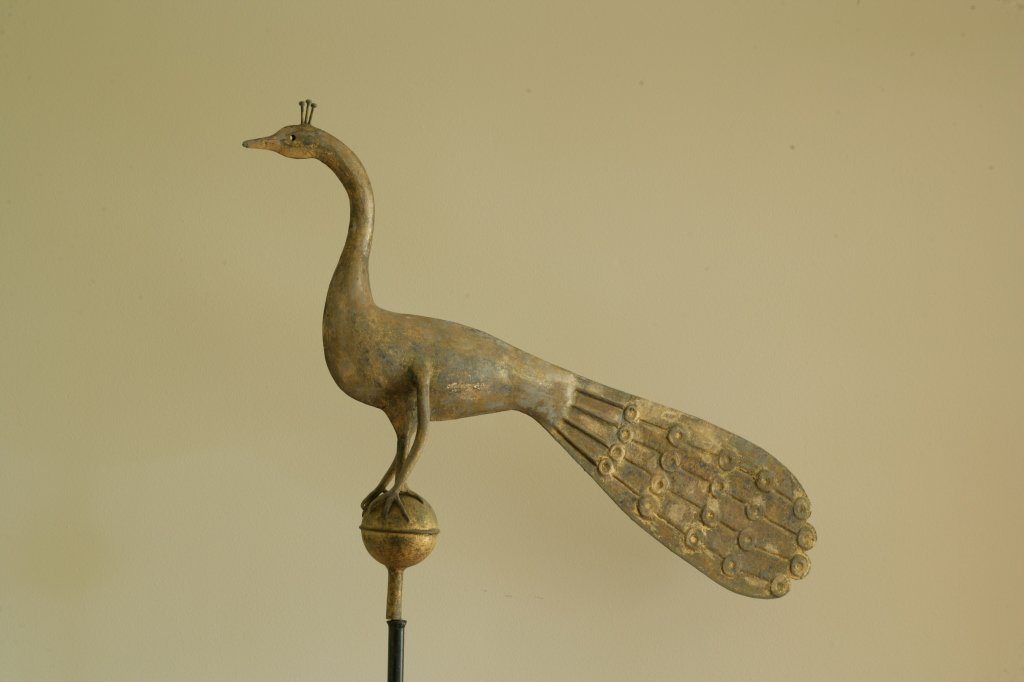 121 Gilt Copper Peacock Weathervane