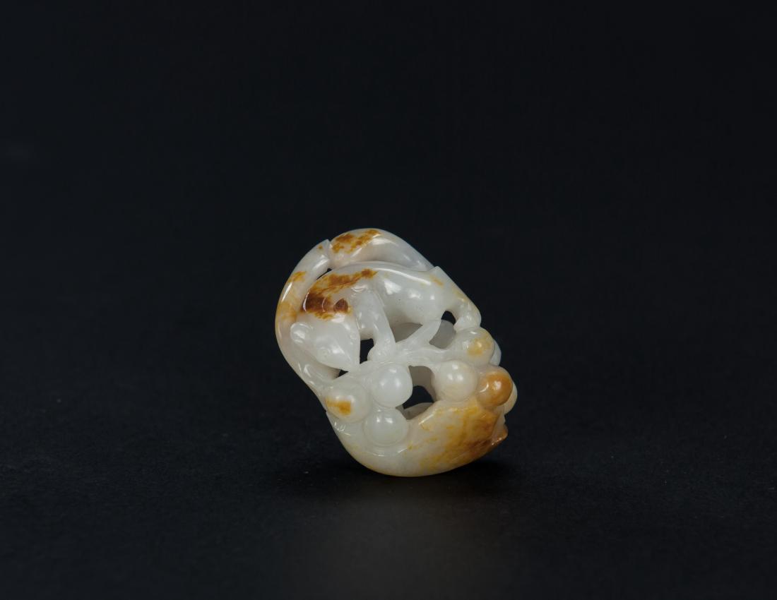 Qing - A Russet White Jade Carved Fox Toggle (1 of 6)