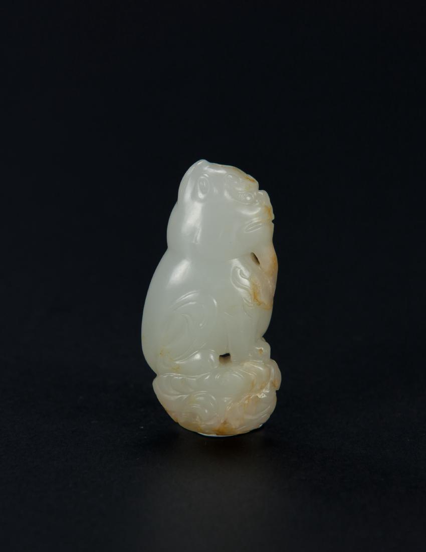 Qing - A Russet White Jade Carved Lion (1 of 7)