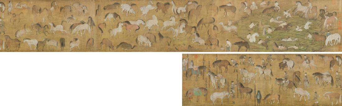 Anonymous-A Hundred Horse Handscroll Ink And Color On (1 of 17)