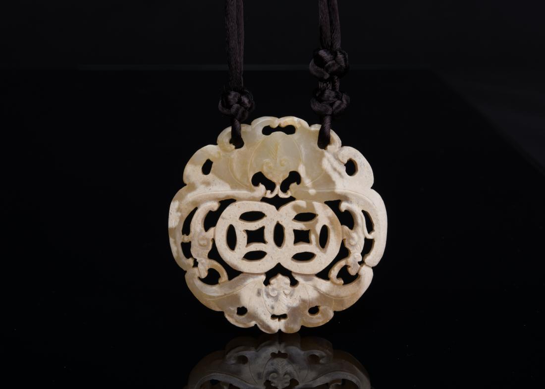 Qing-A White Jade Carved ‘Coun And Double (1 of 5)