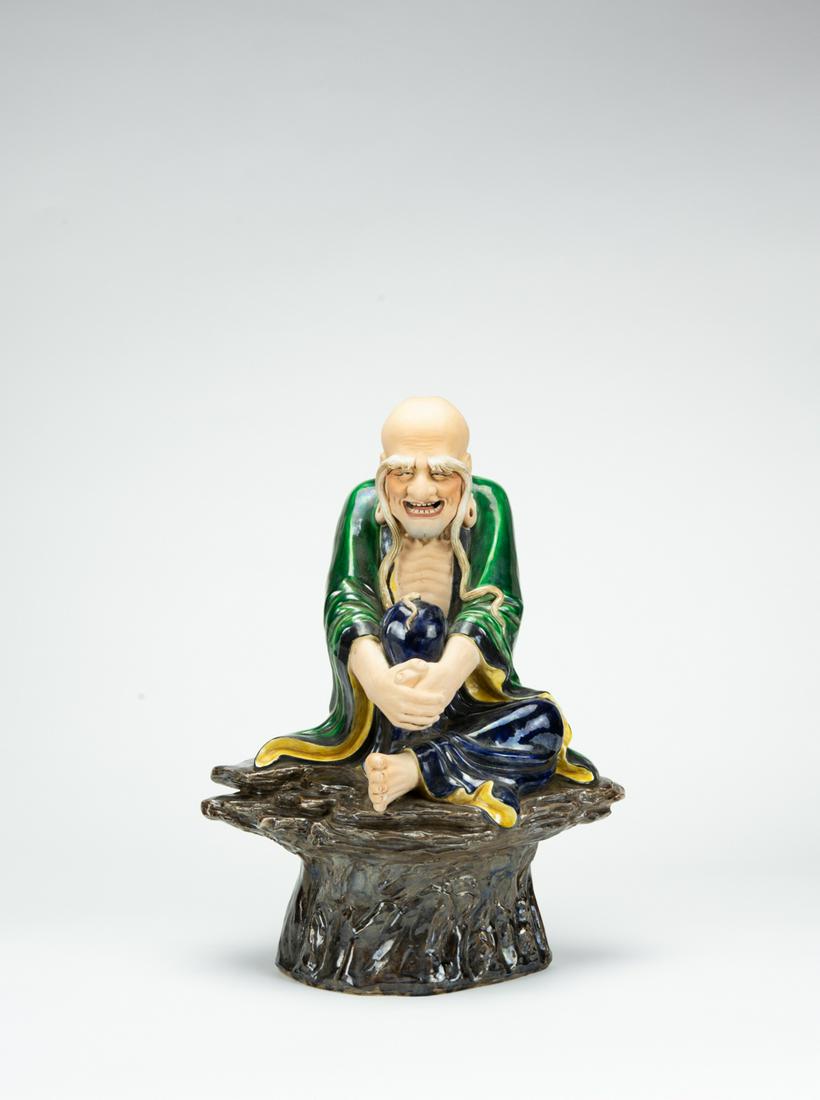 Early 20th  Century-A Sancai  Lohan (1 of 8)