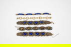 A Group Of Five Chinese Silver Bracelet Insert Gems (Republic Period)