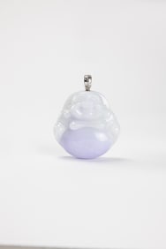 A Lavender Jadeite ‘Buddha’ Pendant.