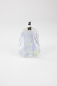 A Lavender Jadeite Carved Pendant.