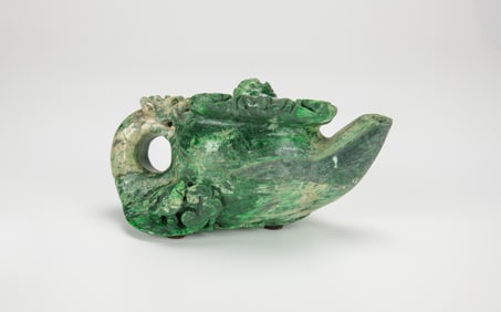 A Jadeite Carved Teapot