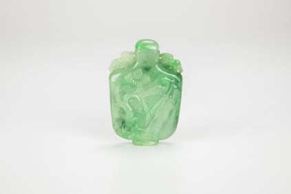 A Jadeite Snuff Bottle.
