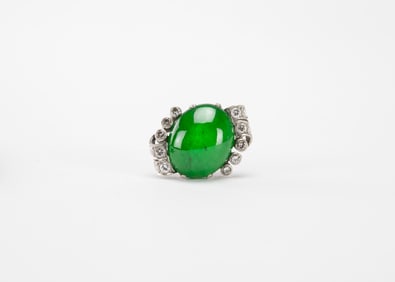 A Natural Translucent Emerald Green Jadeite