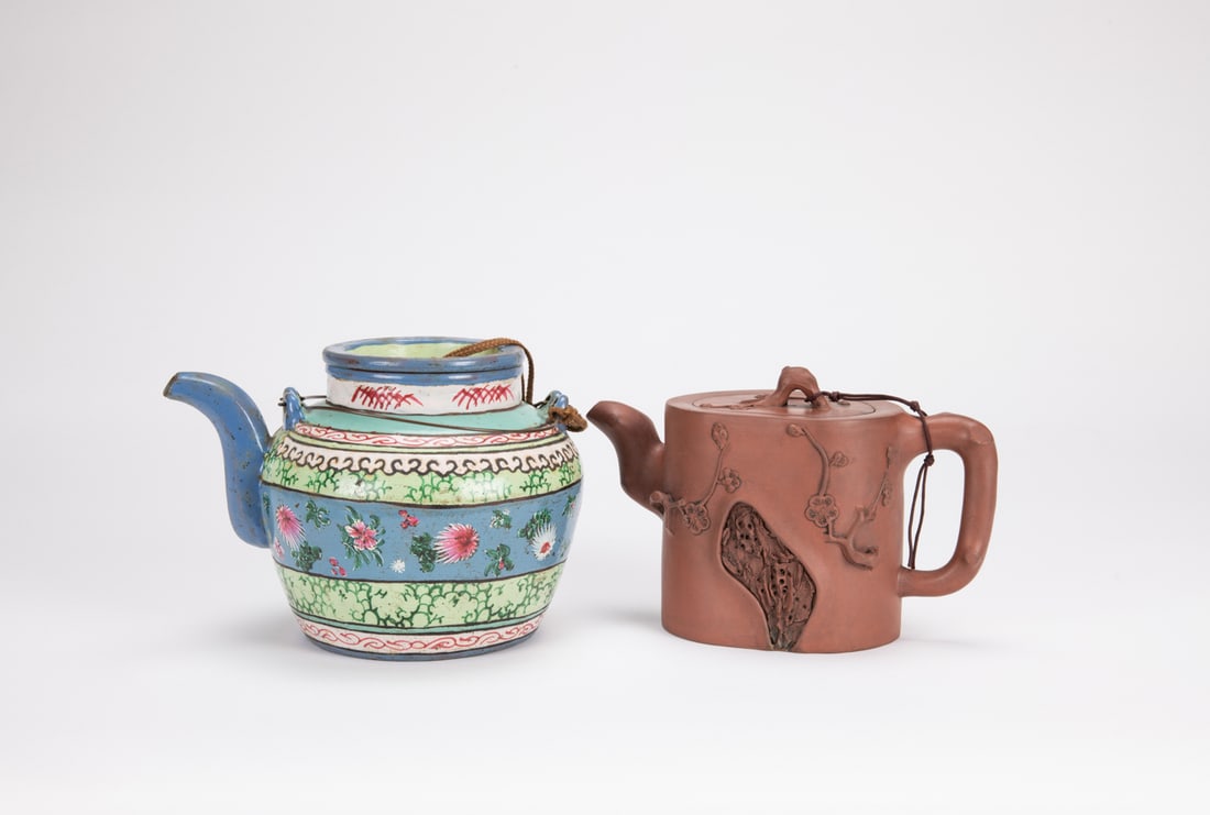 A Group of Two YiXing Zisha Tea Pots. (1 of 8)