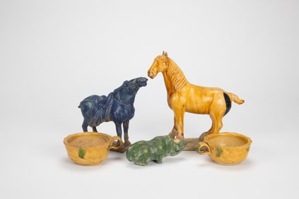 Tang Dynasty - A Group Of Five Ceramic, (5 Pcs)