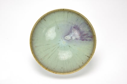 A Jun Yao Sky Blue And Purple Spot Glaze Bowl,