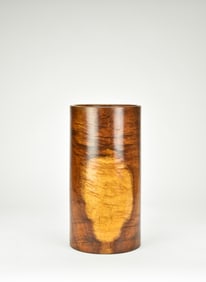 A Burlwood Brush Pot. Late Qing/ Republic