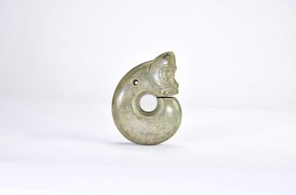 Hongshan Culture(c.4700-2900 BC), A Jade Pig-Dragon.
