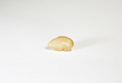 A White Jade Ribbit. Tang Dynasty
