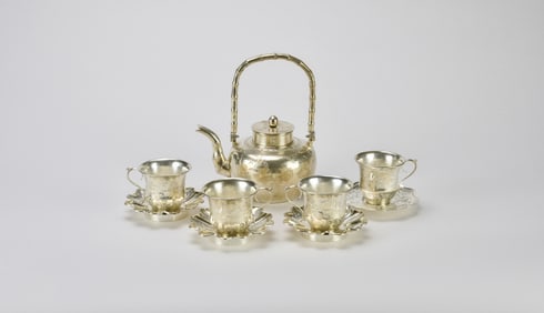 Chinese Export Silver Tea Set, Early 20th Century