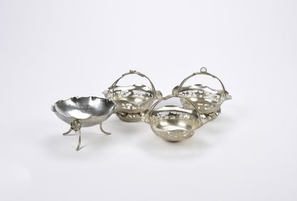 A Group Of Six Silver Candy Baskets, Late Qing to Republic Period