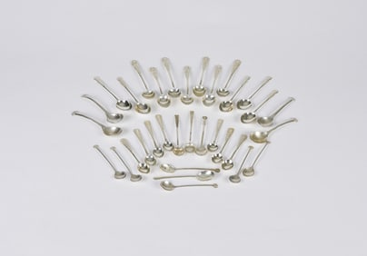 Collection of Asian Silver Spoons, Late Qing/Republic