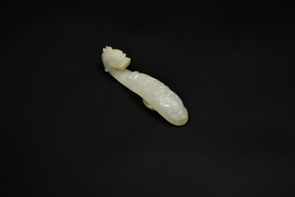 A White Jade ‘Dragon and phoenix ’ Belt Hook, Qing Dynasty, 17th-18th Century